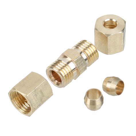 Brass Compression Fitting Union For 3 16 OD Hydraulic Brake Lines 5