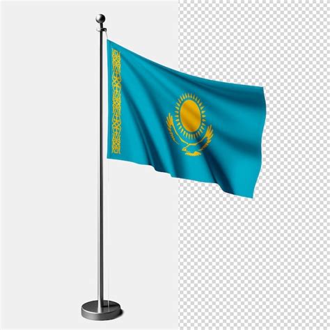 Premium PSD Kazakhstan Flag