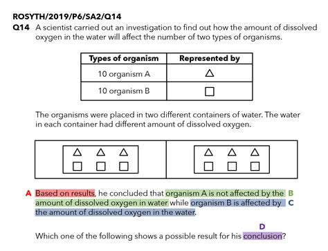 2019 Rosyth School (ROSYTH) P6 Prelim Examination Paper Analysis - Primary School Science ...