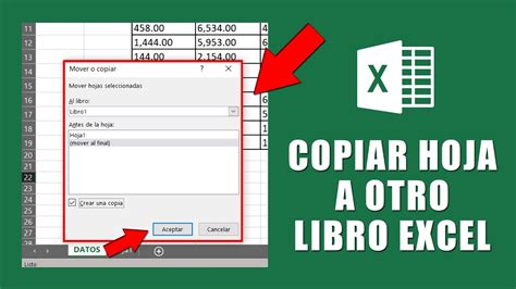 Como Copiar Una Hoja De Un Libro A Otro Libro De Excel Con El Mismo