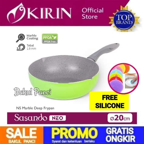 Jual KIRIN WOK WAJAN SASANDO 20 CM FRYPAN DEEP WOK FRY PAN