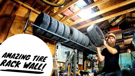 Must Have Garage Tirewheel Rack Youtube