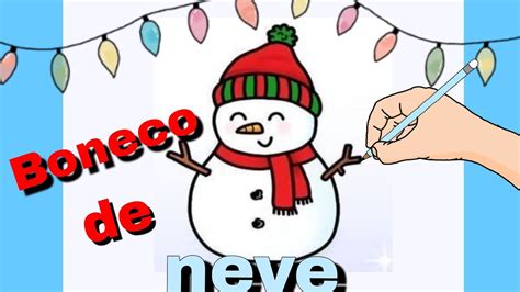 COMO DESENHAR Boneco De Neve NATAL YouTube