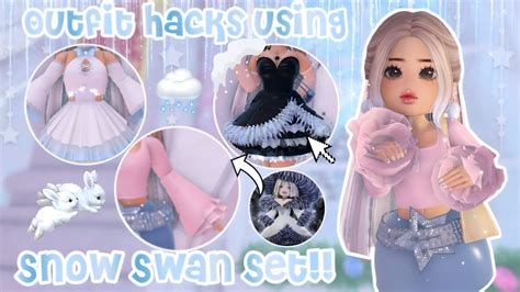 Snow Swan Set Outfit Hacks Roblox Royale High Laurarblx Youtube