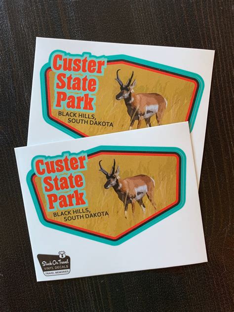 Custer State Park Decal 25 Sticker Pronghorn Antelope South