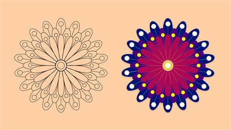 10 Simple Rangoli Designs without dots for Diwali 2023