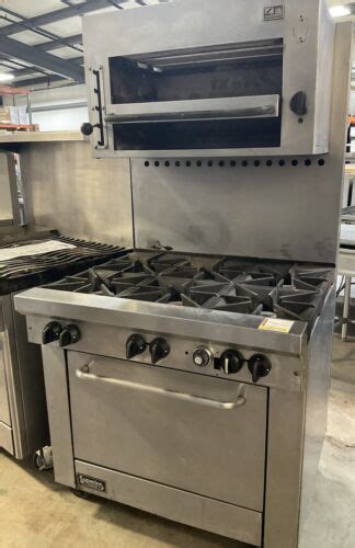 Used Southbend 6 Burner Range W Salamander Nat Gas EBay