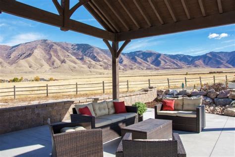 Xeriscape With Pergola Pavilion For Desert Shade Contemporary Patio