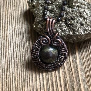 Dragon Bloodstone Pendant Necklace - Etsy