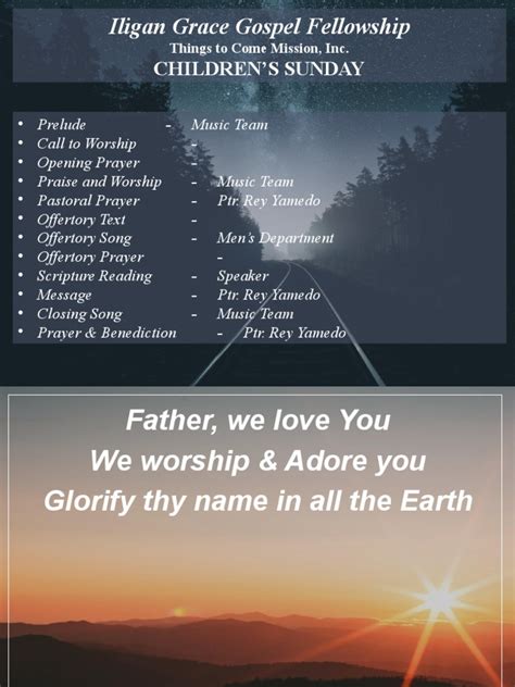 SUNDAYPRAISE&WORSHIP | PDF | Prayer | Christian Worship And Liturgy