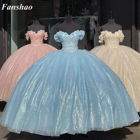 Fanshao Wd Floral Applique Quinceanera Dress Vestidos De Anos