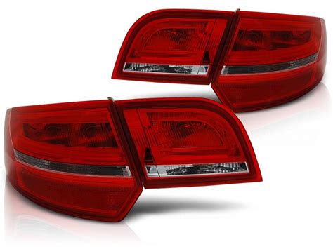 Led Tail Lights Red White Fits Audi A3 8p 04 08 Sportback In Taillights