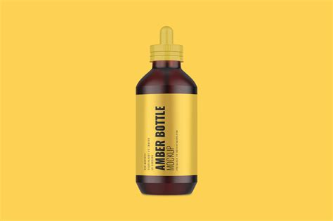 Frosted Essential Oil Bottle Mockup Mockup Daddy