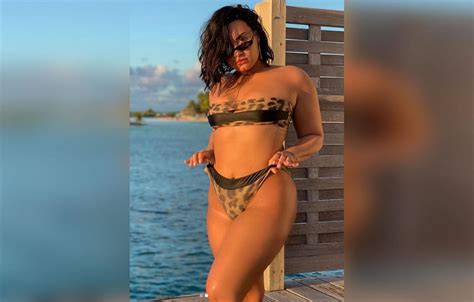 Demi Lovato Looks Incredible In A Leopard Print Bikini — See Her Sexy Pics