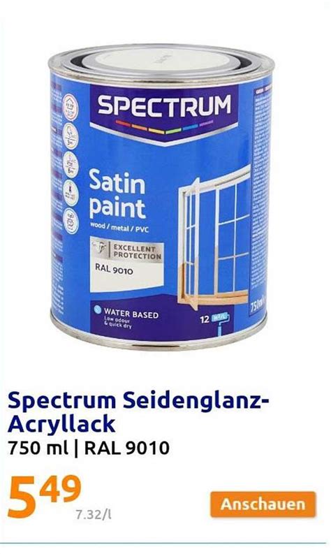 Spectrum Seidenglanz Acryllack Angebot Bei Action Prospekte De