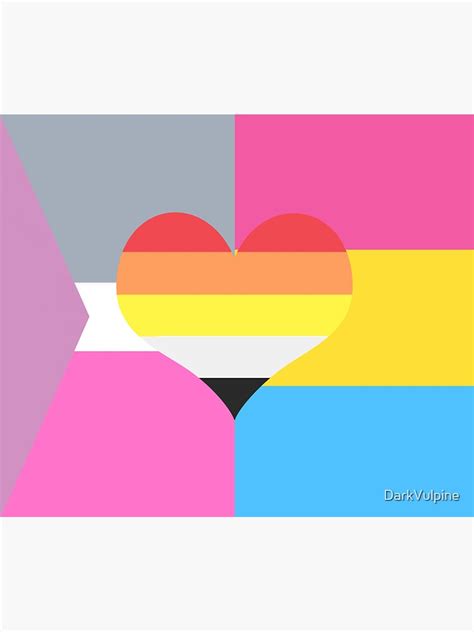 Coeosexual Pansexual Lithoromantic Akioromantic Pride Flag