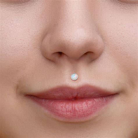 Surgical Steel Lip Earring Labret Piercing Internally Threaded Stud