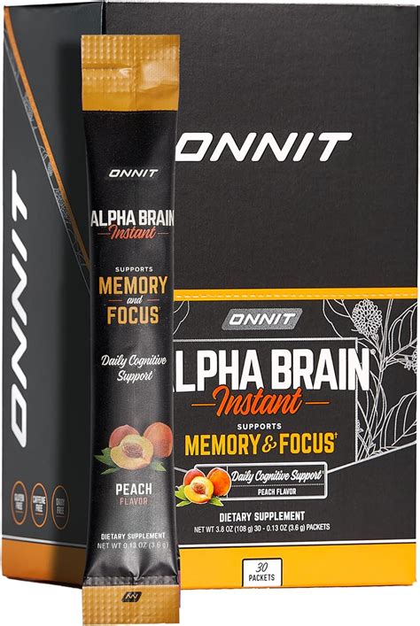 Amazon Onnit Alpha Brain Instant Ct Box Premium Nootropic