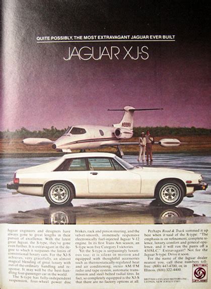 1978 Vintage Jaguar Xj S Ad Vintage Car Ads Other