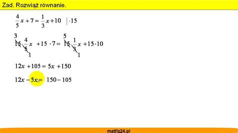 Jak rozwiązać równanie Matfiz24 pl YouTube