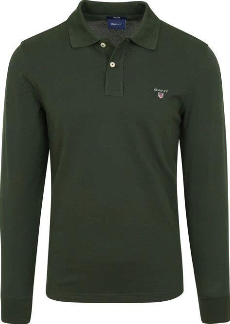 Gant Mens Original Pique Ls Rugger Polo Shirt • Pris