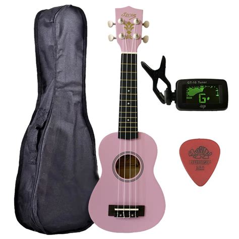 Ukulele Rosa Seven Soprano Suk 07 PI C Capa E Afinador Shopee Brasil