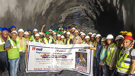 A Breakthrough In The Rishikesh Karnaprayag Rail Link Project Meil