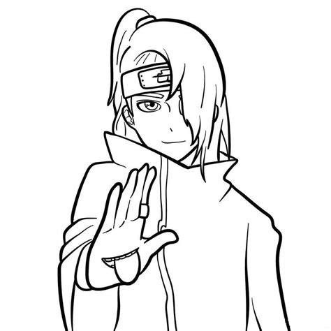 Ataque De Deidara Para Colorear Imprimir E Dibujar ColoringOnly