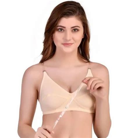 Alvi Poly Cotton Ladies Beige Plain Bra For Inner Wear At Rs 50 Piece