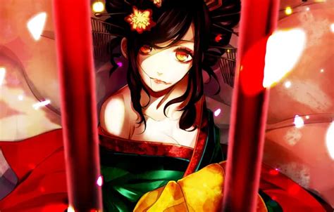 Wallpaper Cell Girl Petals Art Utau Kasane Teto Clips Flowers