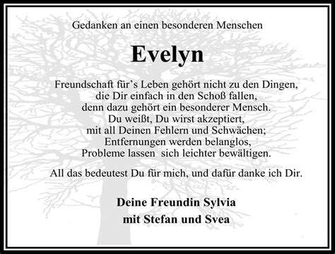 Traueranzeigen Von Evelyn Braun Nordwest Trauer De