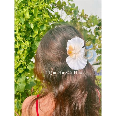 HOẢ TỐC HCM HÀNG SẴN Kẹp hoa lan hồ điệp kẹp tóc hoa phong lan hot
