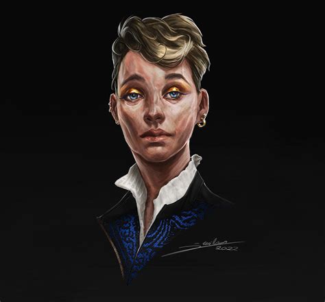 Dishonored Style Character Portrait R Illustration