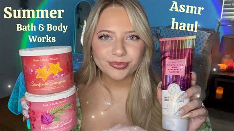 Asmr Summer Bath Body Works Haul Candle Tapping Scratching