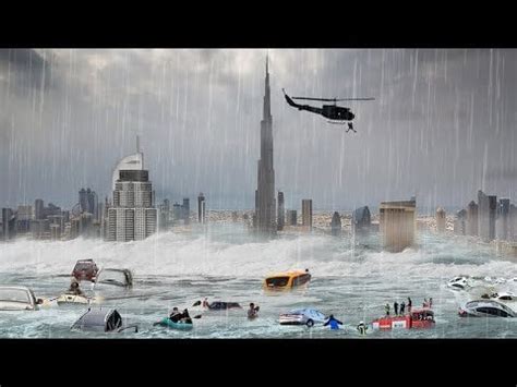 Dubai UAE Underwater Now! Flash flooding sweep away people and cars in Dubai today | dubai ...