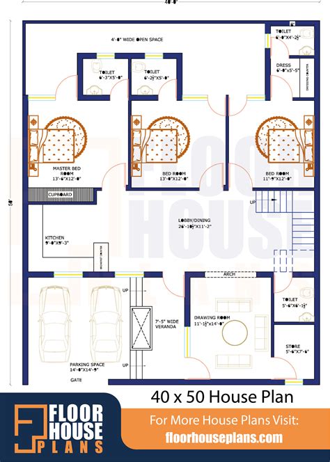 X House Plan With Car Parking Square Feet Plan Off