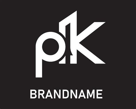 Plantilla De Dise O Del Logotipo De La Letra Pk Vector Premium