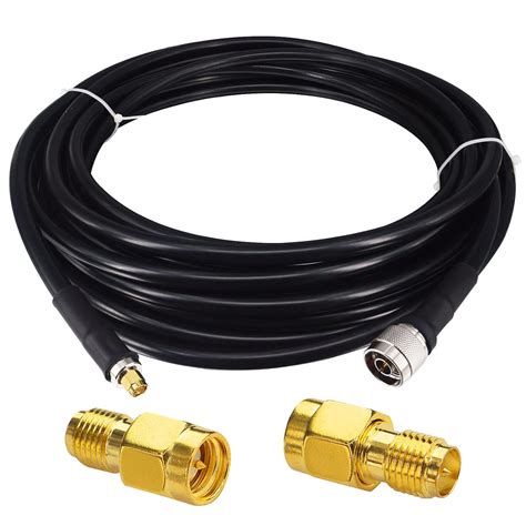 BOOBRIE BMR400 N Macho A RP SMA Macho Cable De 32 8 Pies Tipo N Macho A