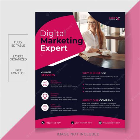 Premium Vector Creative Digital Marketing Agency Flyer Design Template