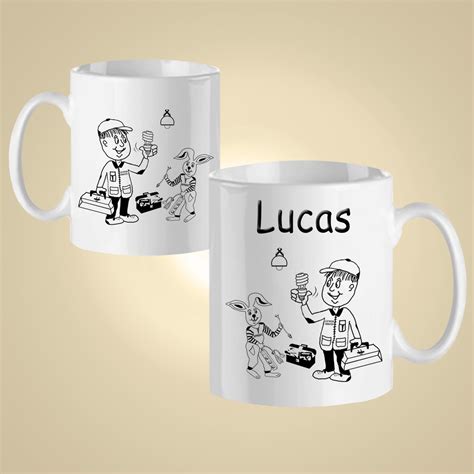 Mug Electricien à personnaliser Texti Cadeaux