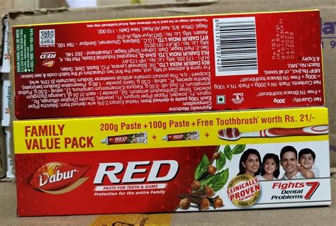 Ayurvedic Dabur Red Toothpaste Packaging Size 100gm At Rs 193 In Patna