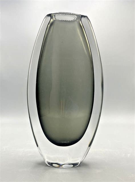 Orrefors Sommerso Glass Dusk Vase N 3538 728 Designer Nils Landberg Circa 1950s Ebay