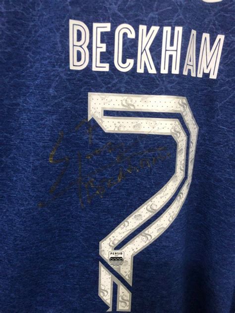 Jersey Persib Player Issue 2021 Beckham Signed Patch Original XXL