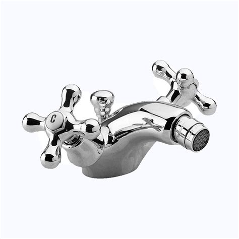 Leonardo Two Handle Mono Bidet Mixer Chrome Grange Design Bathroom Taps And Showers