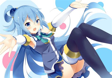 Aliasing Aqua Eyes Aqua Hair Aqua Konosuba Boots Kono Subarashii Sekai Ni Shukufuku Wo