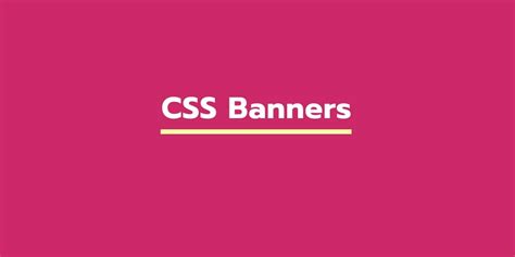 21 Css Banners Webtopic