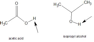 Acetic acid and isopropyl alcohol are fully soluble in water, while ...