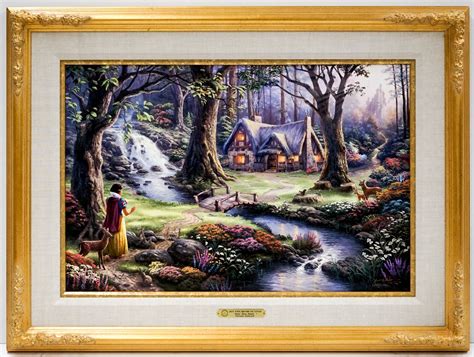 Thomas Kinkade Snow White Discovers The Cottage Mutualart