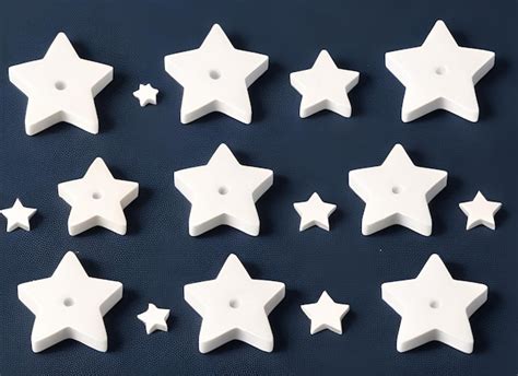 Star Shape Set For Decoration Isolated On White Background Premium AI