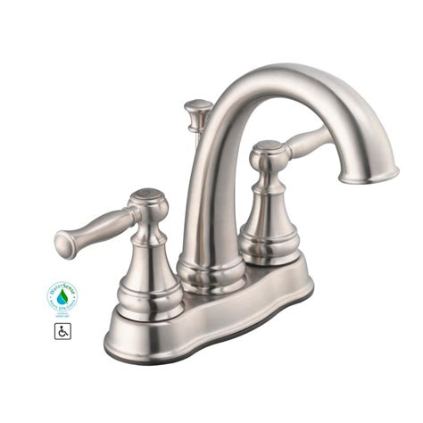 Glacier Bay Fairway Centerset 4 Inch 2 Handle Mid Arc Bathroom Faucet